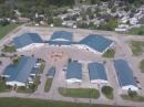 An aerial view of the Greene County Fairgrounds and Expo Center. [Greg Ordy, W8WWV, video]